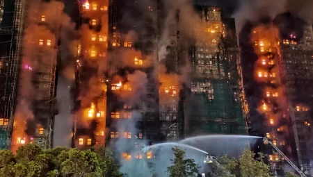 Hong Kong’da Yangın: 44 Ölü, 3 Gözaltı