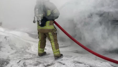 İnegöl’de Otomobil Yangını